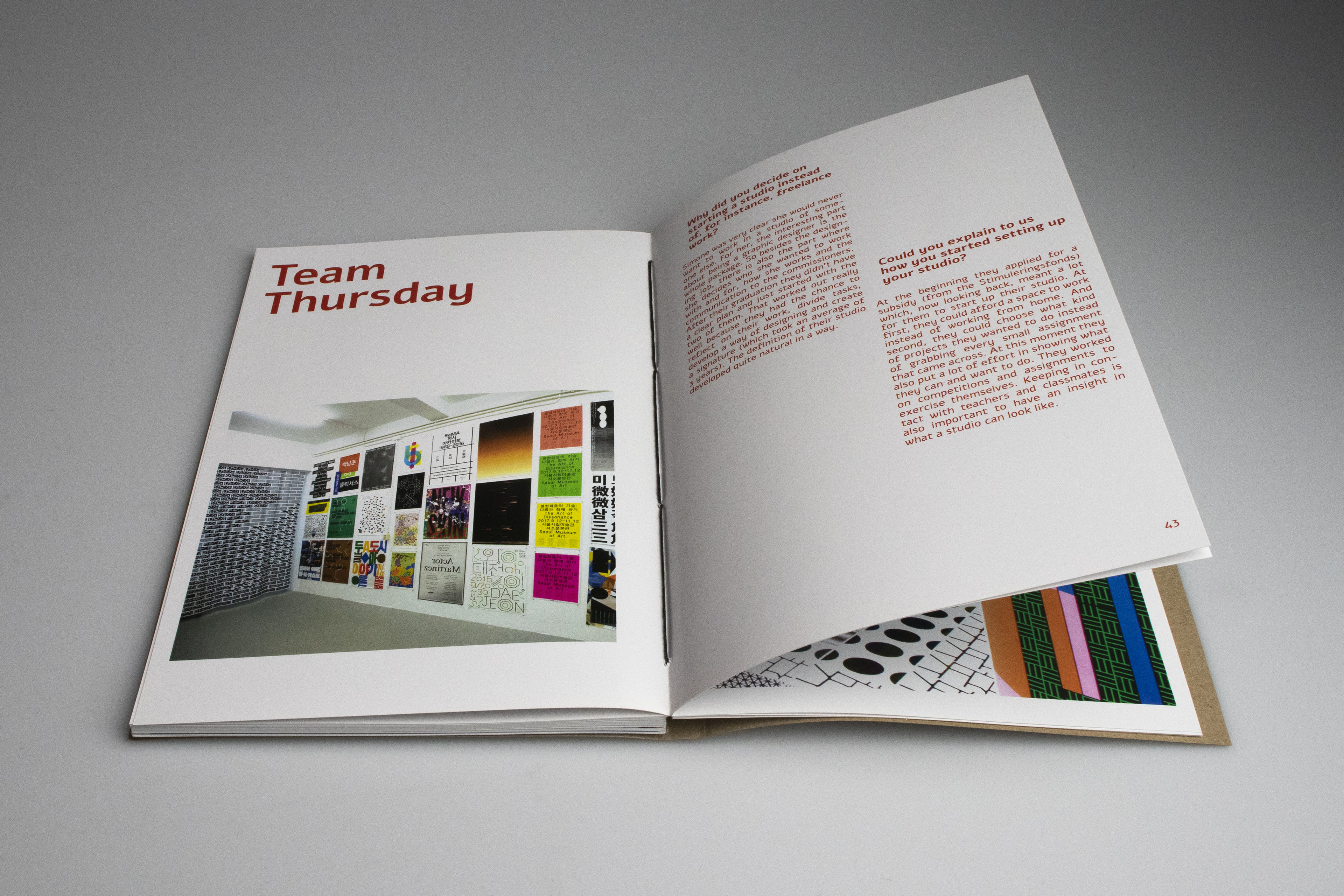 Spread van de boeken Studios and Collectives.